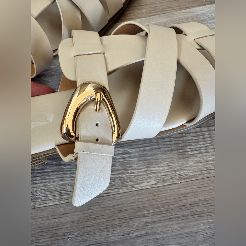 DV by Dolce Vita Medina Strappy Slide Sandal — Ivory Bone — Women’s Size 9 NWOT - Picture 5 of 9